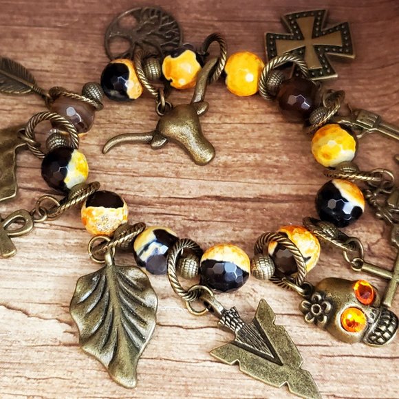 Jasper Junk Charm Bracelet - Picture 3 of 5
